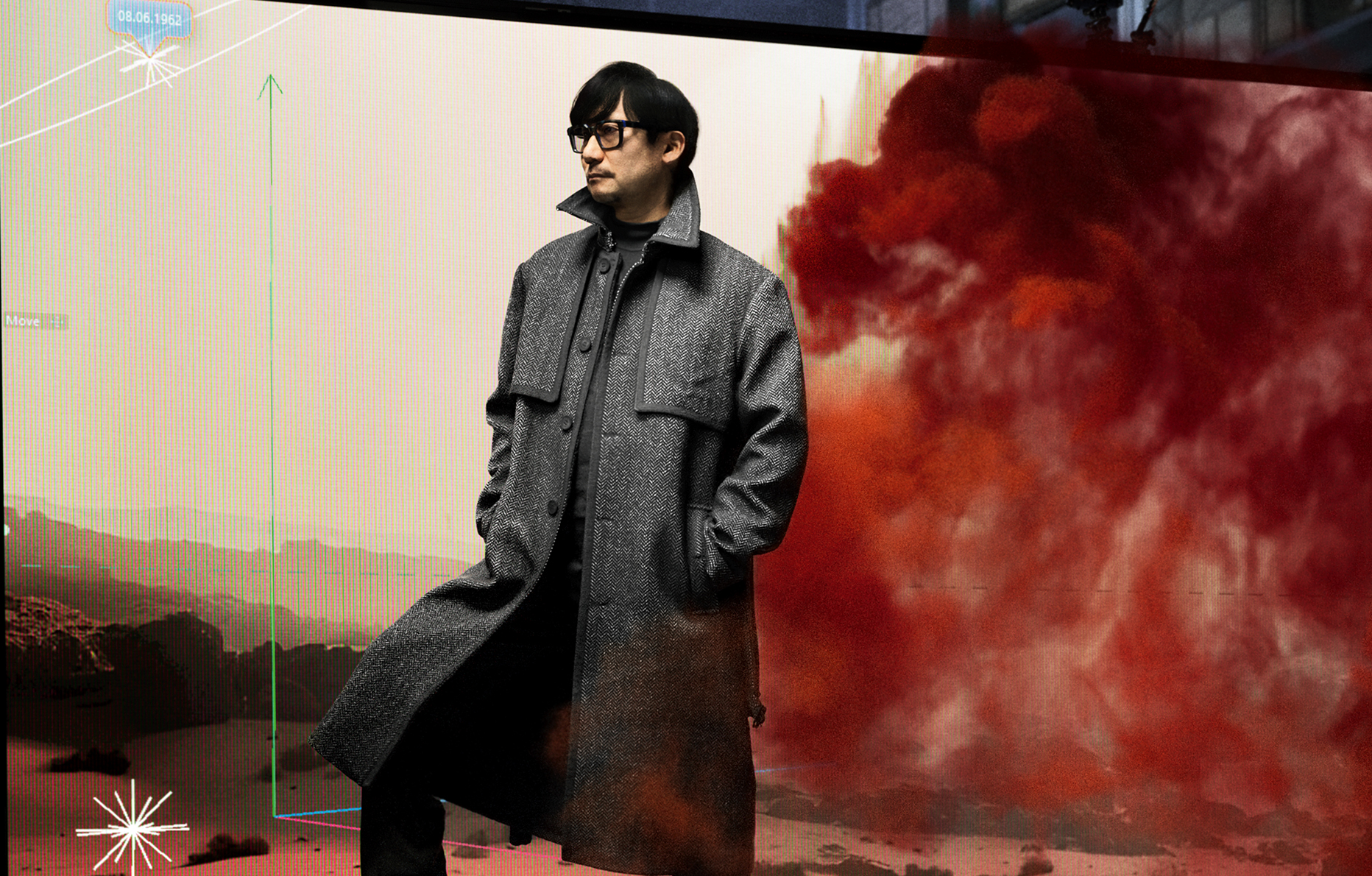 Hideo Kojima photographié par Frederik Heyman pour Numéro art.