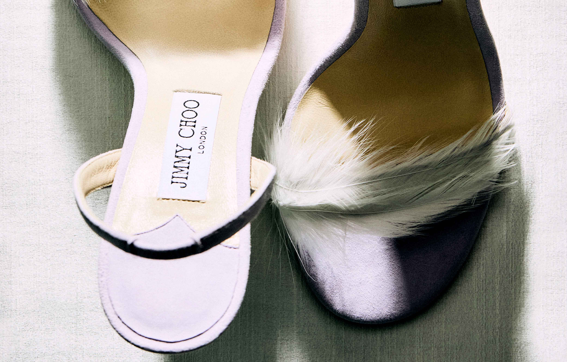 sandales jimmy choo à plumes modèle “72138” de 1998